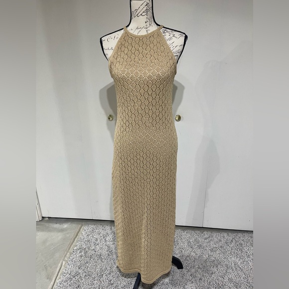 NWOT Boston Proper Gorgeous Knit High Neck Dress - Picture 2 of 13